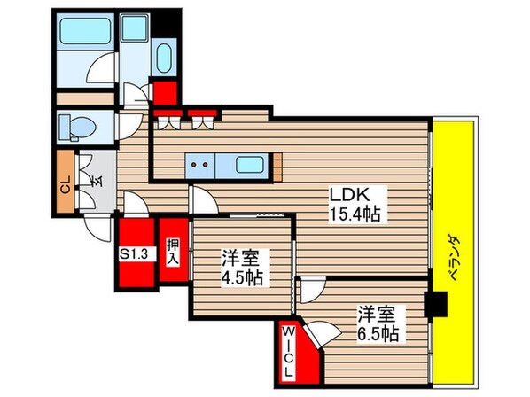 ナゴヤセンタータワー（603）の物件間取画像